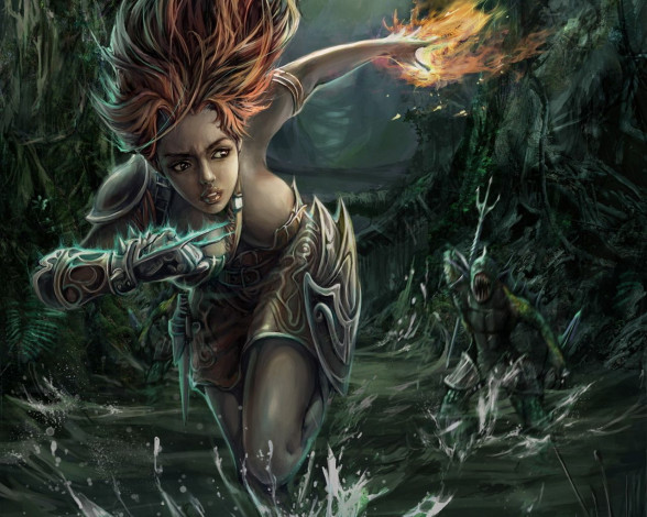 Обои картинки фото фэнтези, красавицы, чудовища