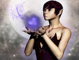 Картинка 3д графика elves эльфы девушка