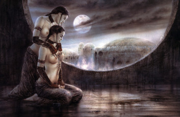 Картинка luis royo фэнтези сёстры девушки