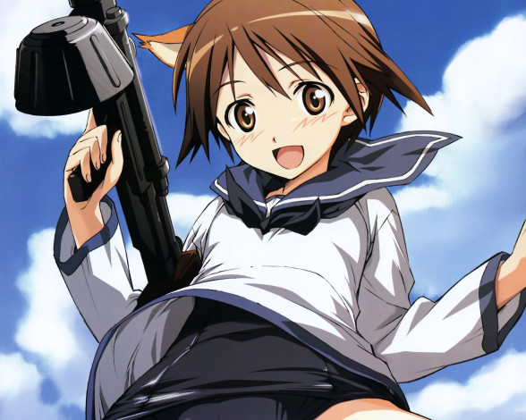 Обои картинки фото аниме, strike, witches
