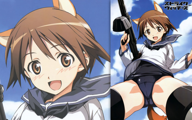 Обои картинки фото аниме, strike, witches