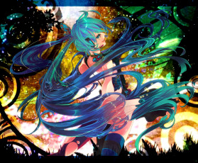 Картинка аниме vocaloid hatsune miku