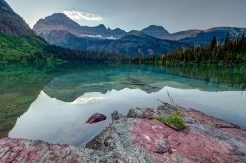 Картинка природа реки озера штат монтана сша