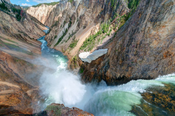 Картинка природа реки озера сша йеллостоун штат вайоминг