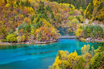 Картинка природа реки озера китай