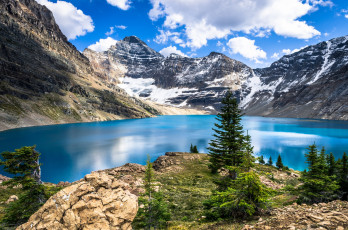 Картинка природа реки озера пейзаж горы небо облака