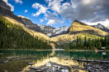 Картинка природа реки озера пейзаж горы облака лес