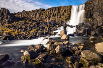 Картинка природа водопады исландия