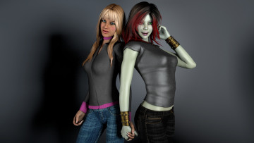 Картинка 3д графика fantasy фантазия вампирь вевушка