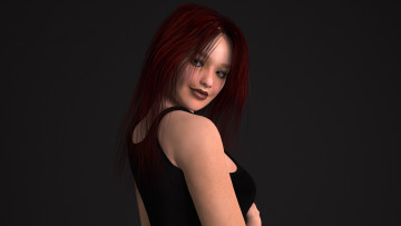 Картинка 3д графика people люди девушка