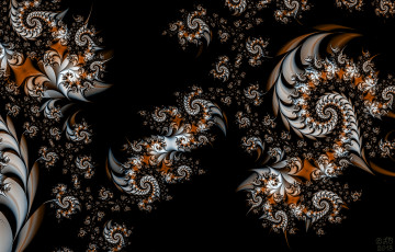 Картинка 3д графика fractal фракталы цвета фон узор