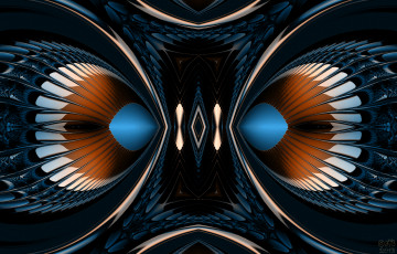 Картинка 3д графика fractal фракталы узор фон цвета