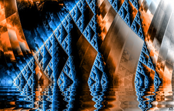 Картинка 3д графика fractal фракталы узор фон цвета