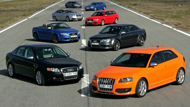 Обои картинки фото audi, mixed, автомобили, volkswagen, group, германия