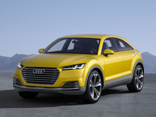 обоя автомобили, audi, желтый, tt, 2014, concept, offroad