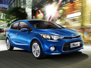 Картинка автомобили kia 2014 k3s синий