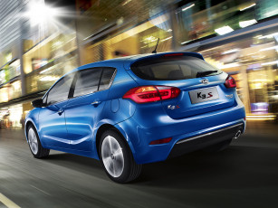 Картинка автомобили kia синий k3s 2014