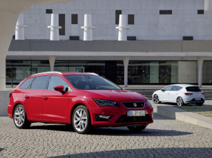 Картинка автомобили seat красный 2012 leon