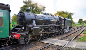 Картинка техника паровозы дорога рельсы железная паровоз