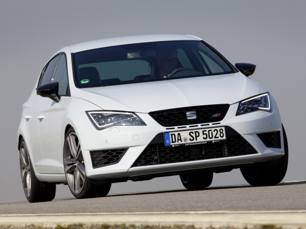 Обои картинки фото автомобили, seat, cupra, leon, светлый, 2014