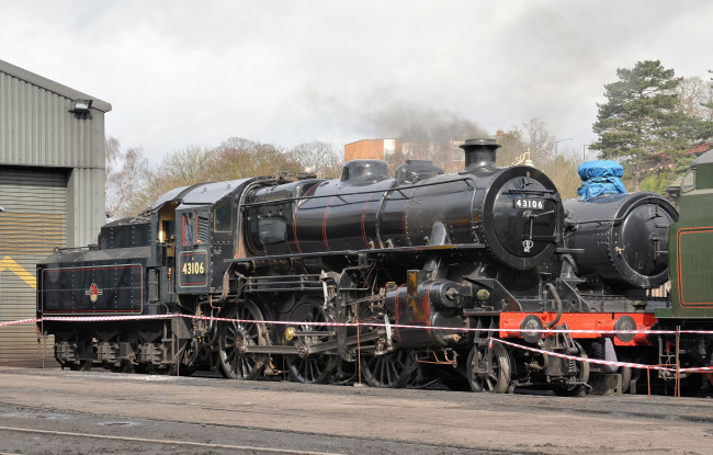 Обои картинки фото техника, паровозы, рельсы, железная, дорога