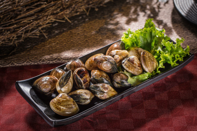 Обои картинки фото еда, рыба,  морепродукты,  суши,  роллы, моллюски