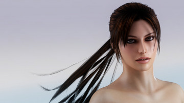 Картинка 3д+графика портрет+ portraits фон взгляд девушка