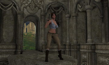 Картинка 3д+графика фантазия+ fantasy оружие фон взгляд девушка