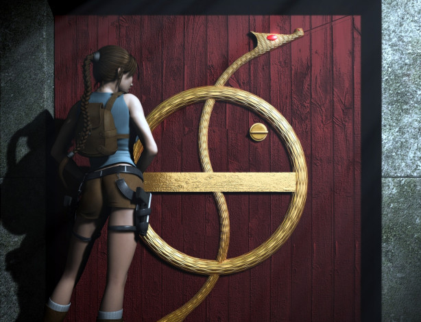 Обои картинки фото 3д графика, фантазия , fantasy, фон, взгляд, девушка, коса