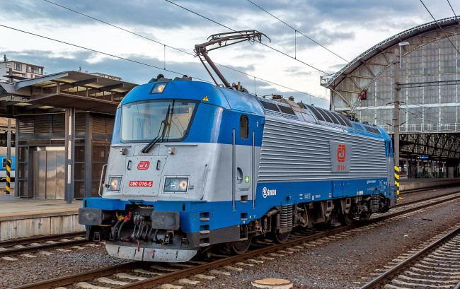 Обои картинки фото техника, локомотивы, локомотив, рельсы, дорога, железная