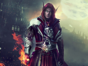 Картинка видео+игры world+of+warcraft vyrandil rivorndir art wow world of warcraft мужчина эльф огонь pyromancer