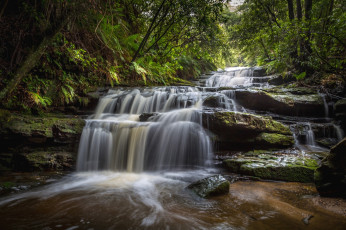 Картинка природа водопады вода водопад камни поток
