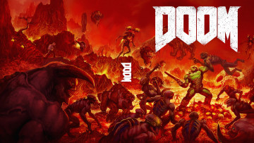 Картинка doom+2016 видео+игры doom фантастика шутер action 2016 боевик