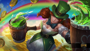 Картинка видео+игры heroes+of+newerth drunken master heroes of newerth mistress shamrock алкоголь девушка hon