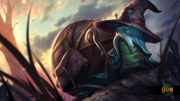 Картинка видео+игры heroes+of+newerth улитка шляпа маг посох heroes of newerth shellshock packsnail