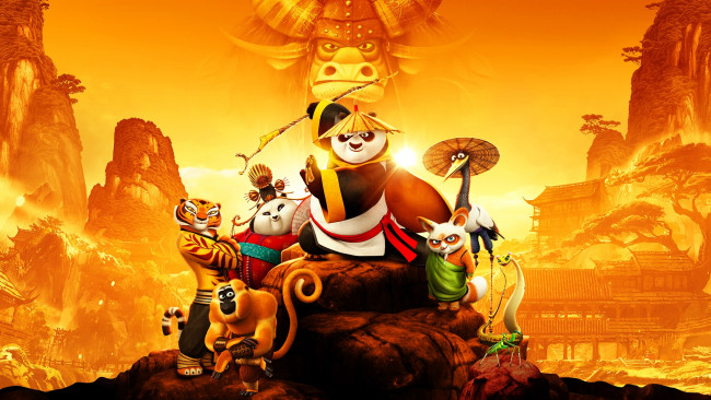 Обои картинки фото kung fu panda 3, мультфильмы, персонажи