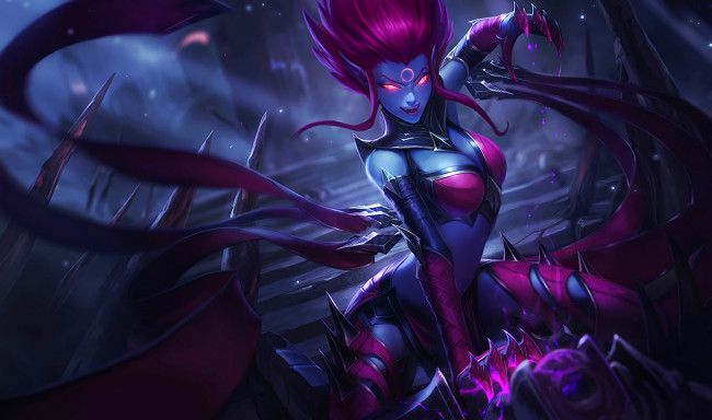 Обои картинки фото видео игры, league of legends, персонаж, evelynn