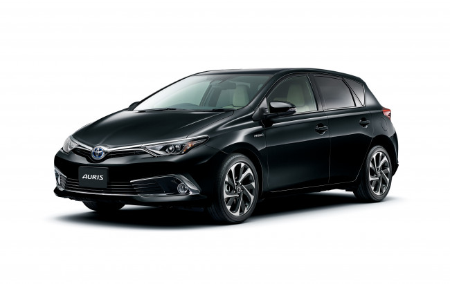 Обои картинки фото автомобили, toyota, 2016г, jp-spec, hybrid, auris