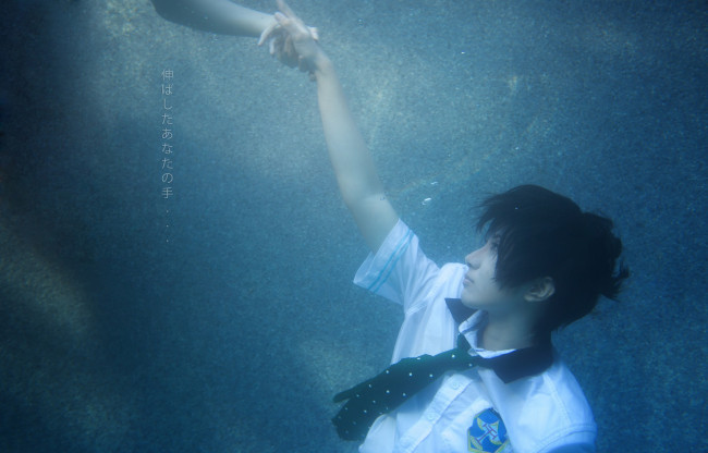 Обои картинки фото разное, cosplay , косплей, вода, парень