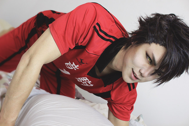 Обои картинки фото разное, cosplay , косплей, капитан, некома, куро, волейбол