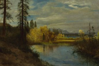 Картинка рисованное животные исток на озере тахо картина альберт бирштадт пейзаж