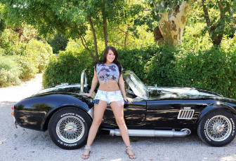 обоя автомобили, -авто с девушками, девушки, авто