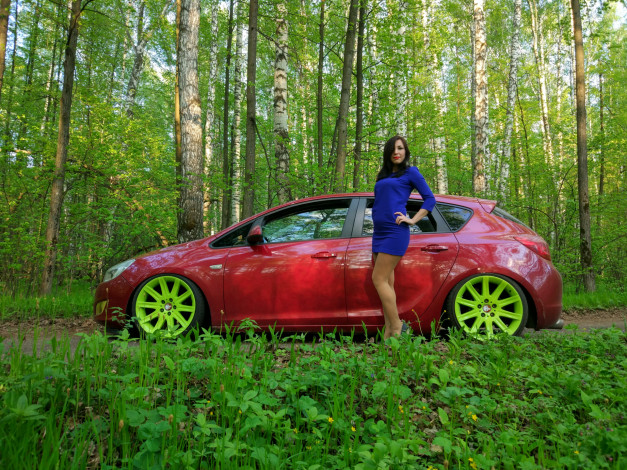 Обои картинки фото автомобили, -авто с девушками, девушки, авто