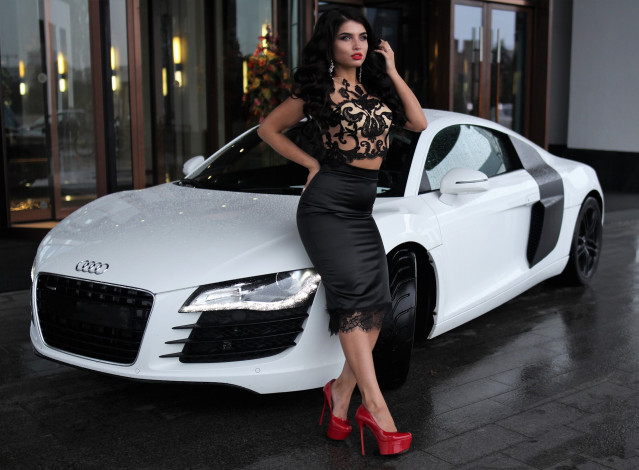 Обои картинки фото автомобили, -авто с девушками, девушки, авто