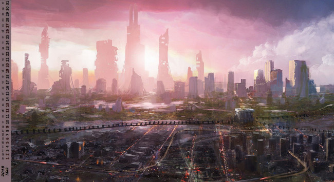 Обои картинки фото календари, фэнтези, сооружение