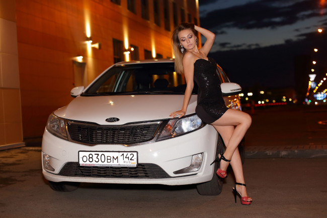 Обои картинки фото автомобили, -авто с девушками, авто, девушки