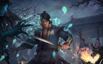 Картинка видео+игры ~~~другое~~~ нежить меч парень магия