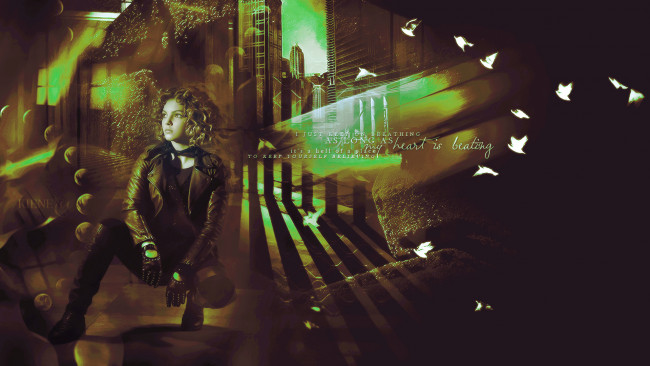 Обои картинки фото кино фильмы, gotham, девушка, фон, одежда