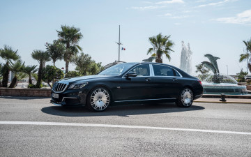 Картинка 2020+mercedes-maybach+s650l автомобили mercedes-benz mercedes maybach s650 2020 x222 brabus 900 экстерьер седан s650l новый черный немецкие