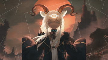 Картинка аниме ангелы +демоны девушка